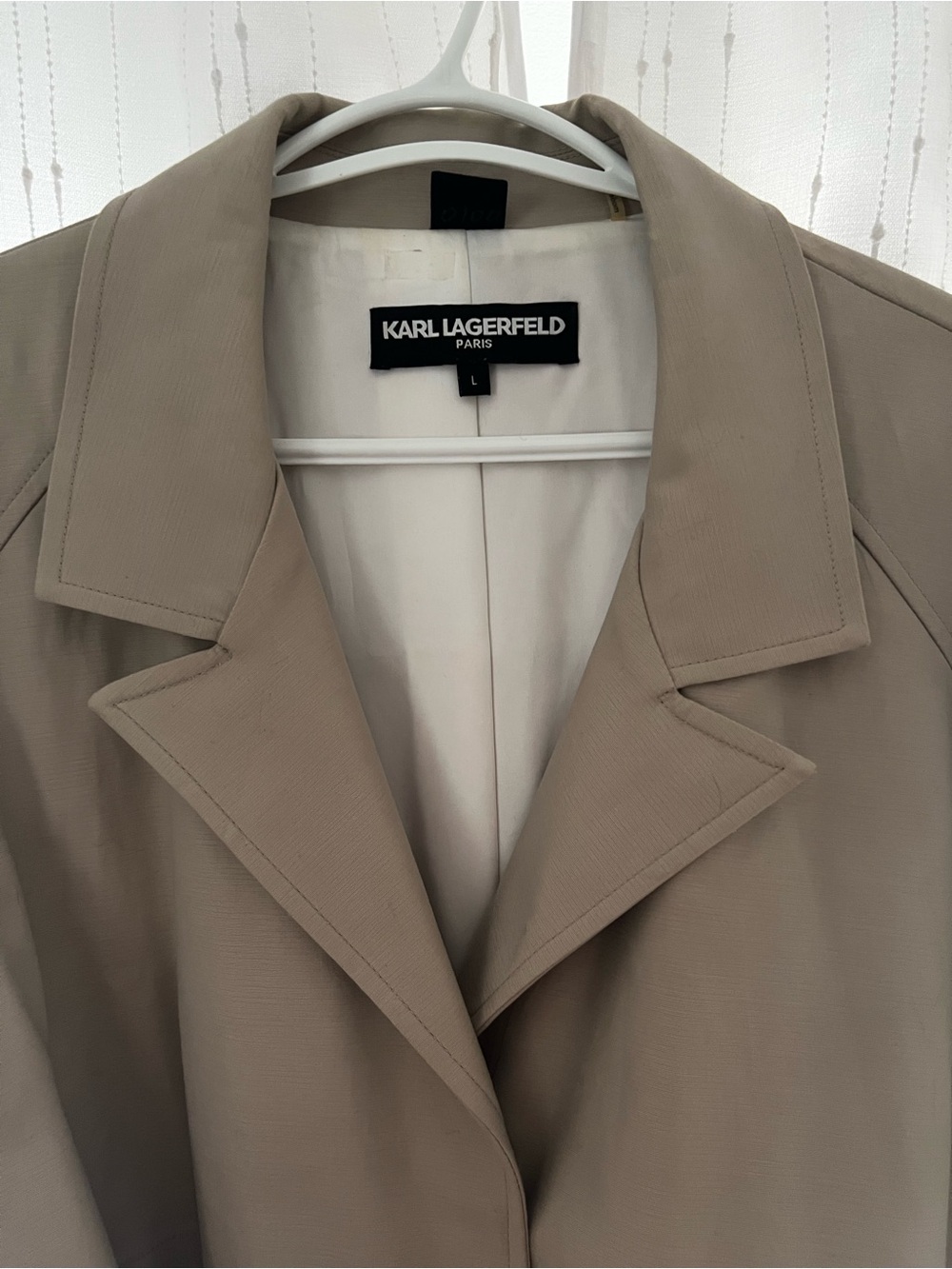 Karl Lagerfeld Taupe Trench Coat